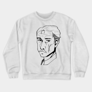 Cool old man caricature Crewneck Sweatshirt